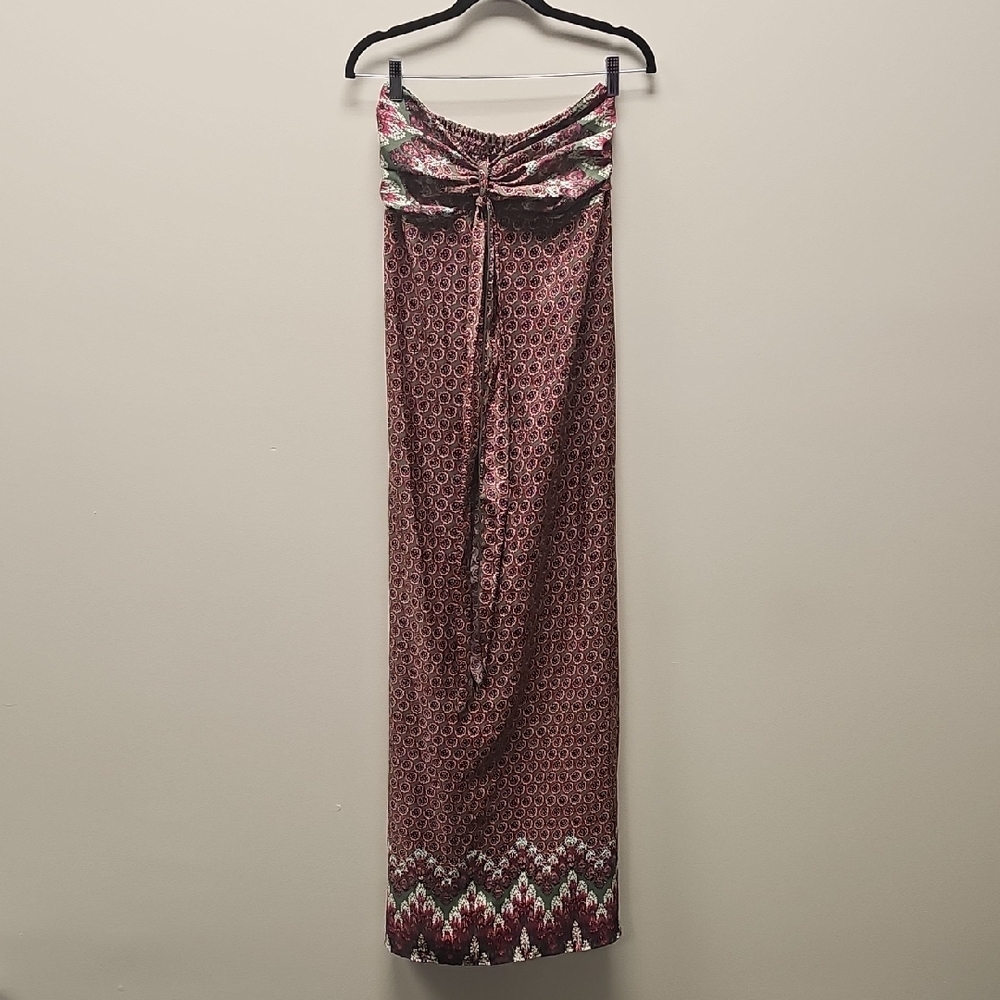 Attention Red and Black Patterned Dress
